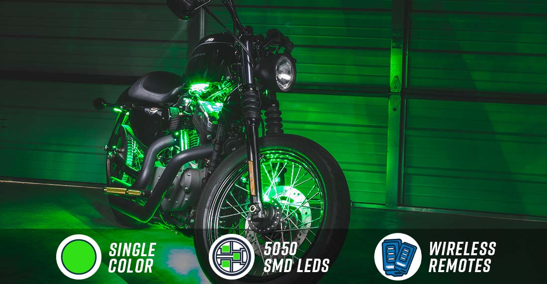 Advanced Green Mini SMD LED Motorcycle Lighting Kit