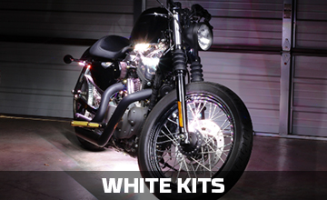 White Motorcycle LED Lights