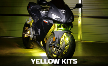 Yellow Motorcycle LED Lights