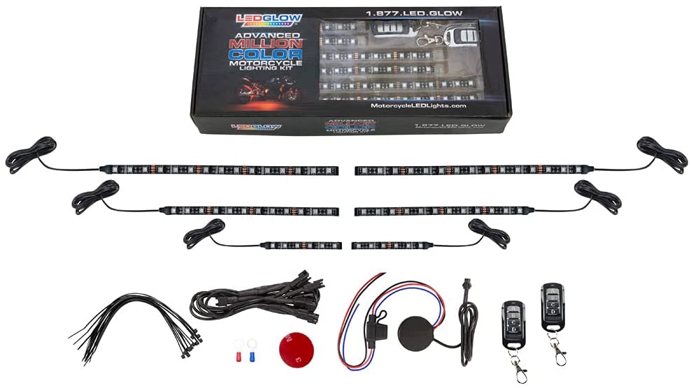 6pc Advanced Million Color Mini SMD LED Motorcycle Lighting Kit