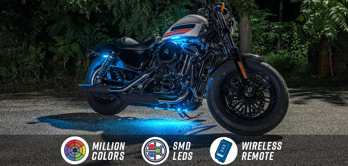 Advanced Million Color SMD LED Motorcycle Lighting Kit