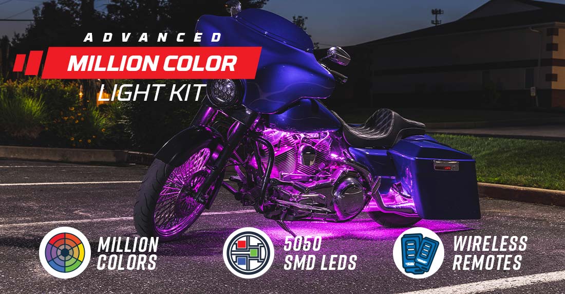 Advanced Million Color SMD LED Motorcycle Lighting Kit