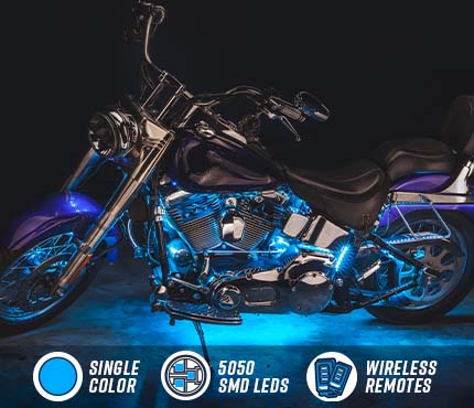 Advanced Ice Blue Mini SMD LED Motorcycle Lighting Kit