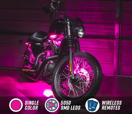 Advanced Pink Mini SMD LED Motorcycle Lighting Kit