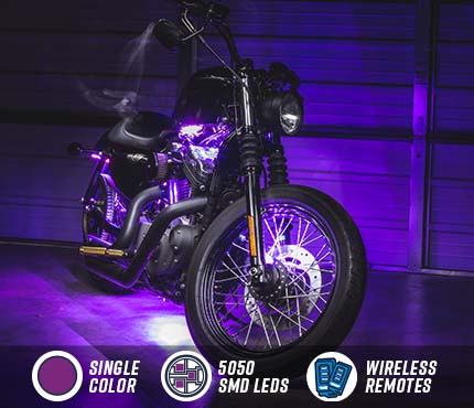 Advanced Purple Mini SMD LED Motorcycle Lighting Kit