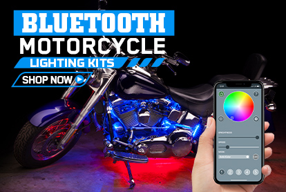 Smartphone Bluetooth Controlled Motorcycle LED Lighting Kits