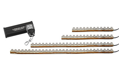 Flexible LED light strips with control box and wireless remote
