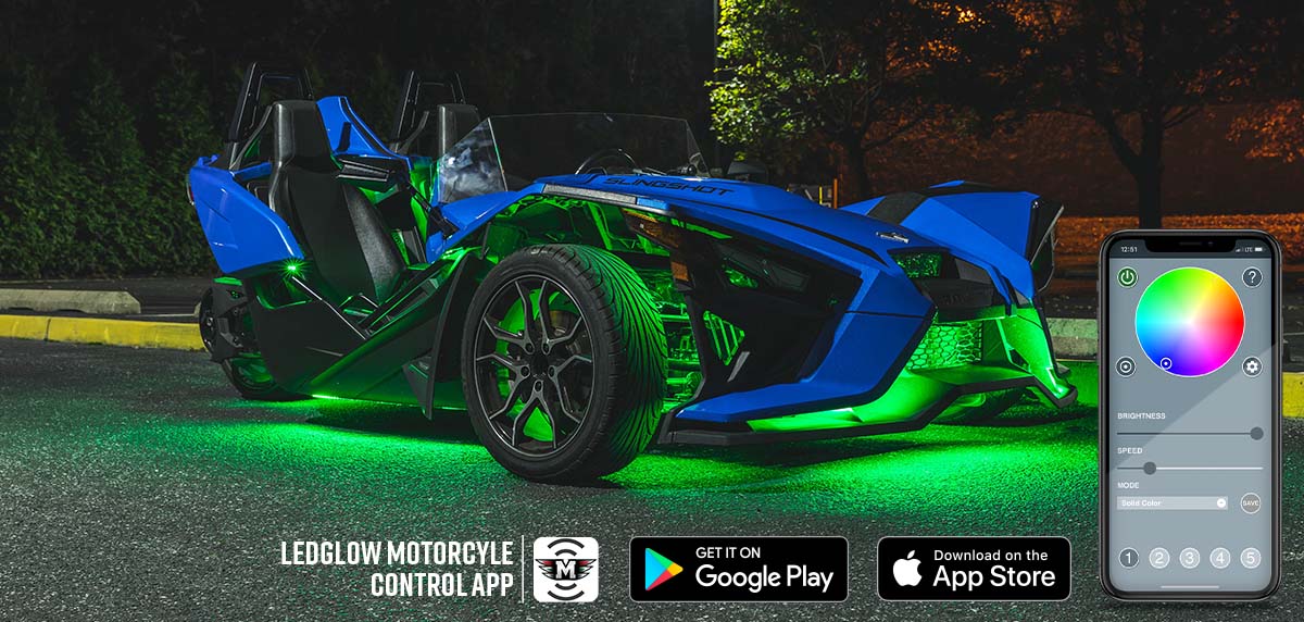 Bluetooth Advanced Million Color LED Lighting Kit for Polaris Slingshot