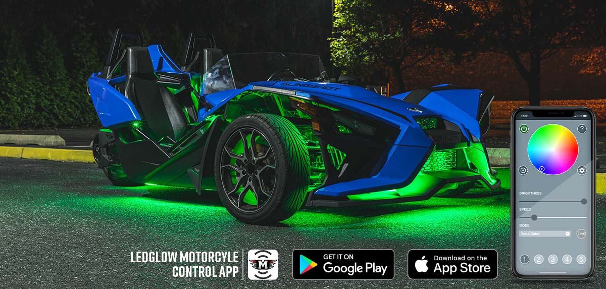 Bluetooth Advanced Million Color LED Lighting Kit for Polaris Slingshot