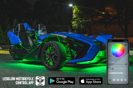 Bluetooth Advanced Million Color LED Lighting Kit for Polaris Slingshot