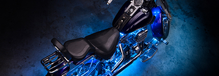 Ice Blue Motorcycle LED Lights