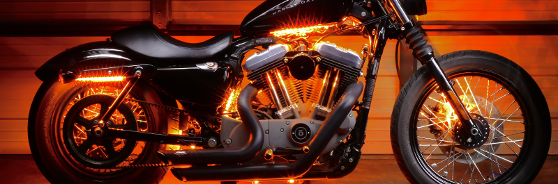 LEDGlow  Orange Motorcycle LED Lights