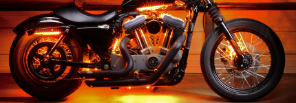 Orange Motorcycle LED Lights