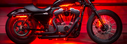 Red Motorcycle LED Lights