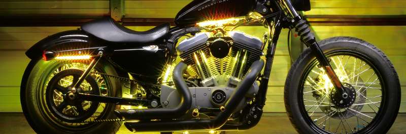 Yellow Motorcycle LED Lights