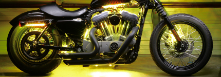 Yellow Motorcycle LED Lights