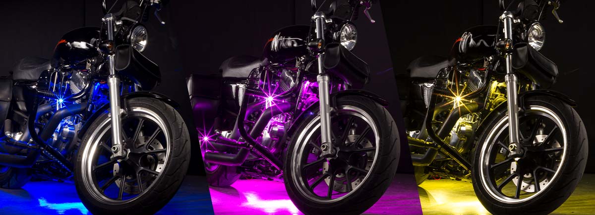 Advanced Million Color SMD LED Motorcycle Pod Lighting Kit