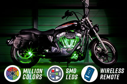 Advanced Million Color SMD LED Pod Motorcycle Lighting Kit