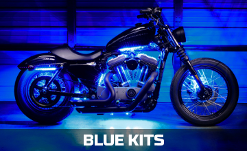 Blue Motorcycle LED Lights