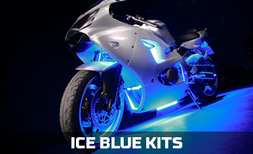 Ice Blue Motorcycle LED Lights