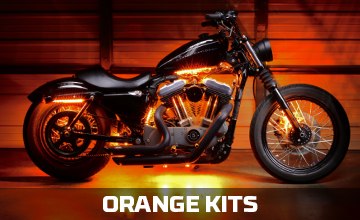 Orange Motorcycle LED Lights