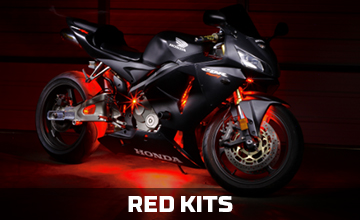 Red Motorcycle LED Lights