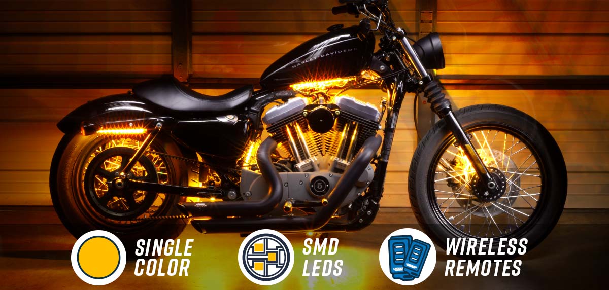 Advanced Amber Mini Motorcycle Lighting Kit