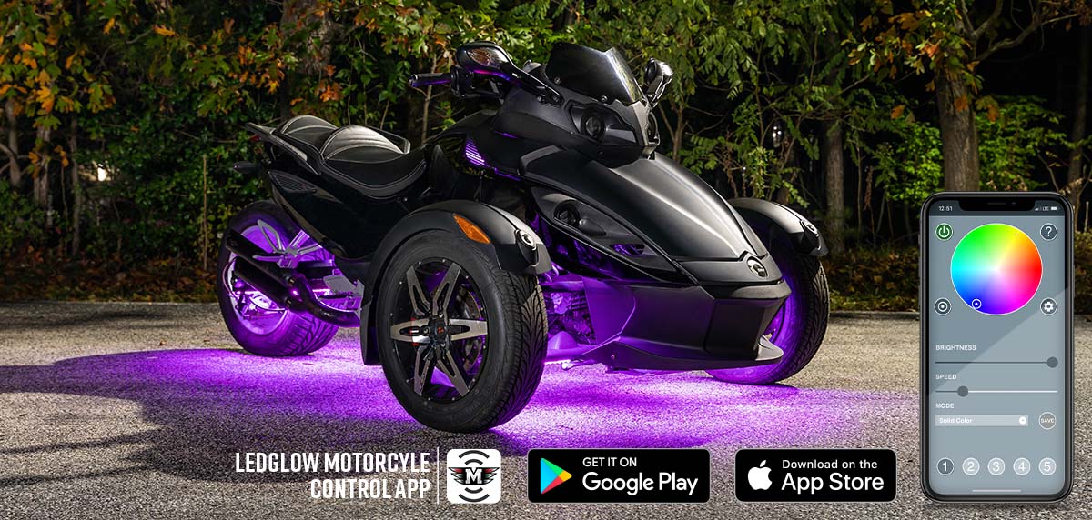 Bluetooth Advanced Million Color LED Lighting Kit for Can-Am Spyder