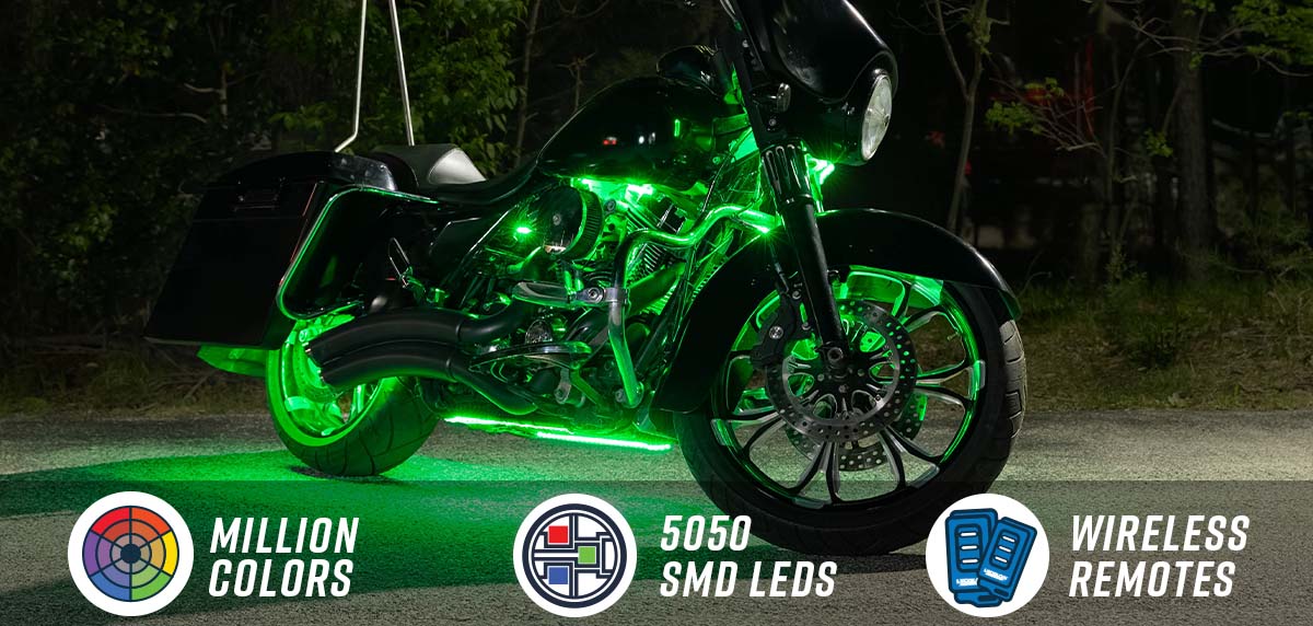 Advanced Million Color Harley Davidson Street Glide Road Glide Lighting Kit