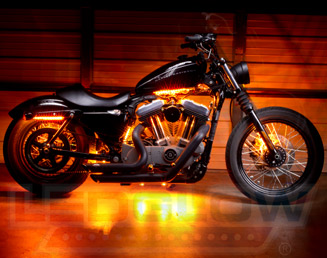 18pc Strip+Pod 2 Million Color Motorcycle 144 LED Neon Accent Glow Lighting Kit